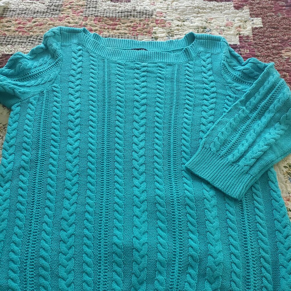 Women's Chaps Cable Knit Sweater